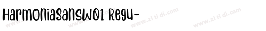 HarmoniaSansW01 Regu字体转换